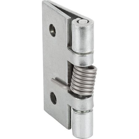 KIPP Spring Hinge Spring Closed A=50, B=50, Aluminum Bright K1173.250501